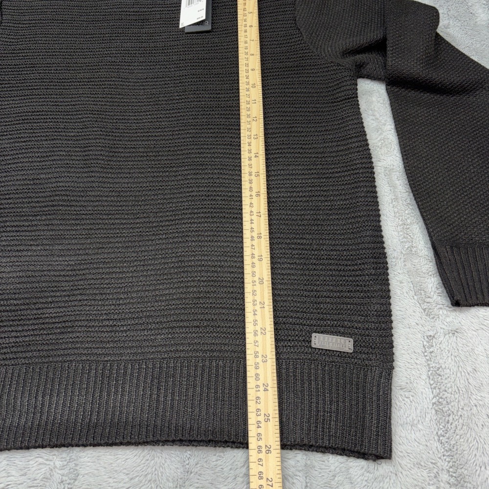 NWT Buffalo David Bitton Wariner Crewneck Sweater - M Black - Picture 4 of 8